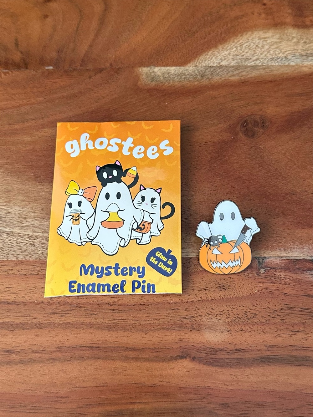Ghostees Mystery Enamel Pin, Jack-o-Lantern